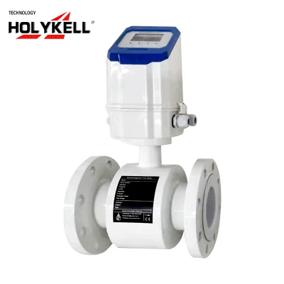 Holykell Débitmètre numérique d'eau de qualité alimentaire à affichage OLED Débitmètre électronique Industriel Intelligent Débitmètre électromagnétique magnétique pour eaux usées